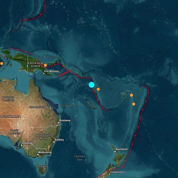 Reportan sismo de magnitud 7.2 en Vanuatu