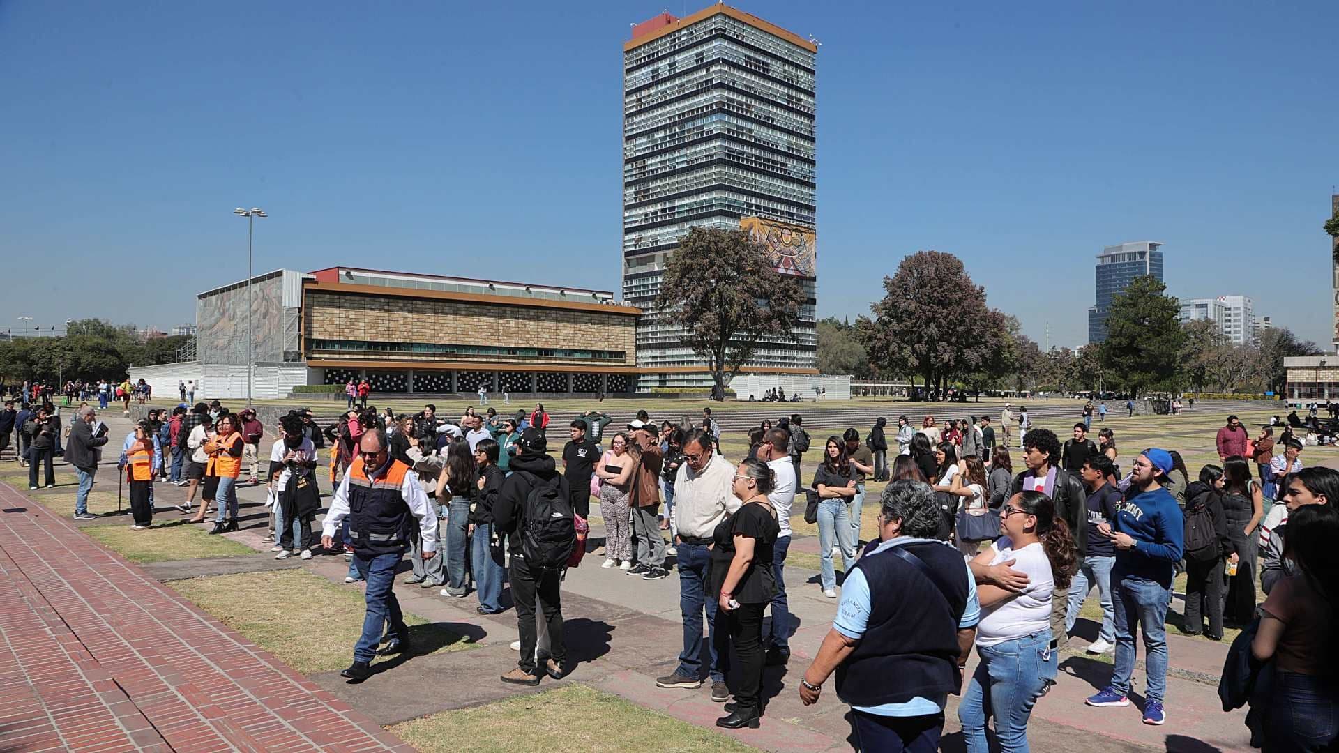 Simulacro regional en Ciudad Universitaria el 18 de febrero 2026. Foto: Cuartoscuro | Archivo