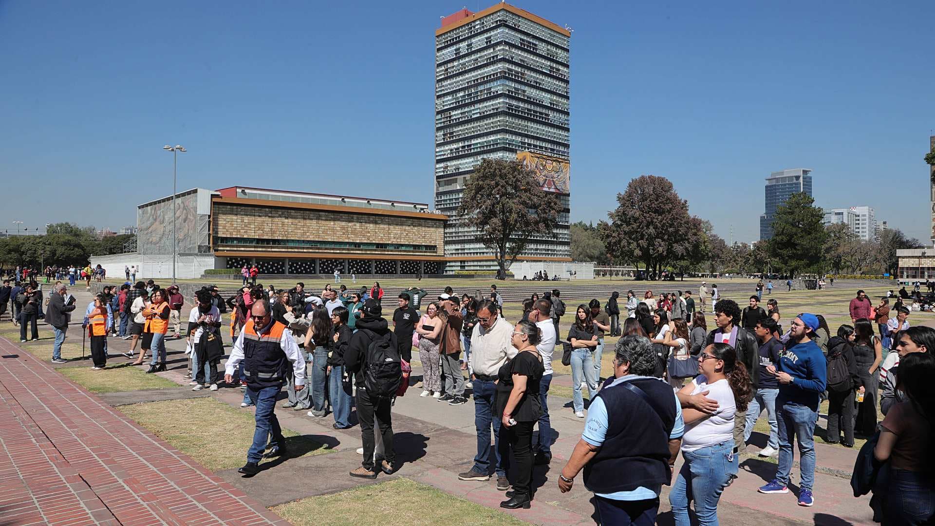 Simulacro regional en Ciudad Universitaria el 18 de febrero 2026. Foto: Cuartoscuro | Archivo