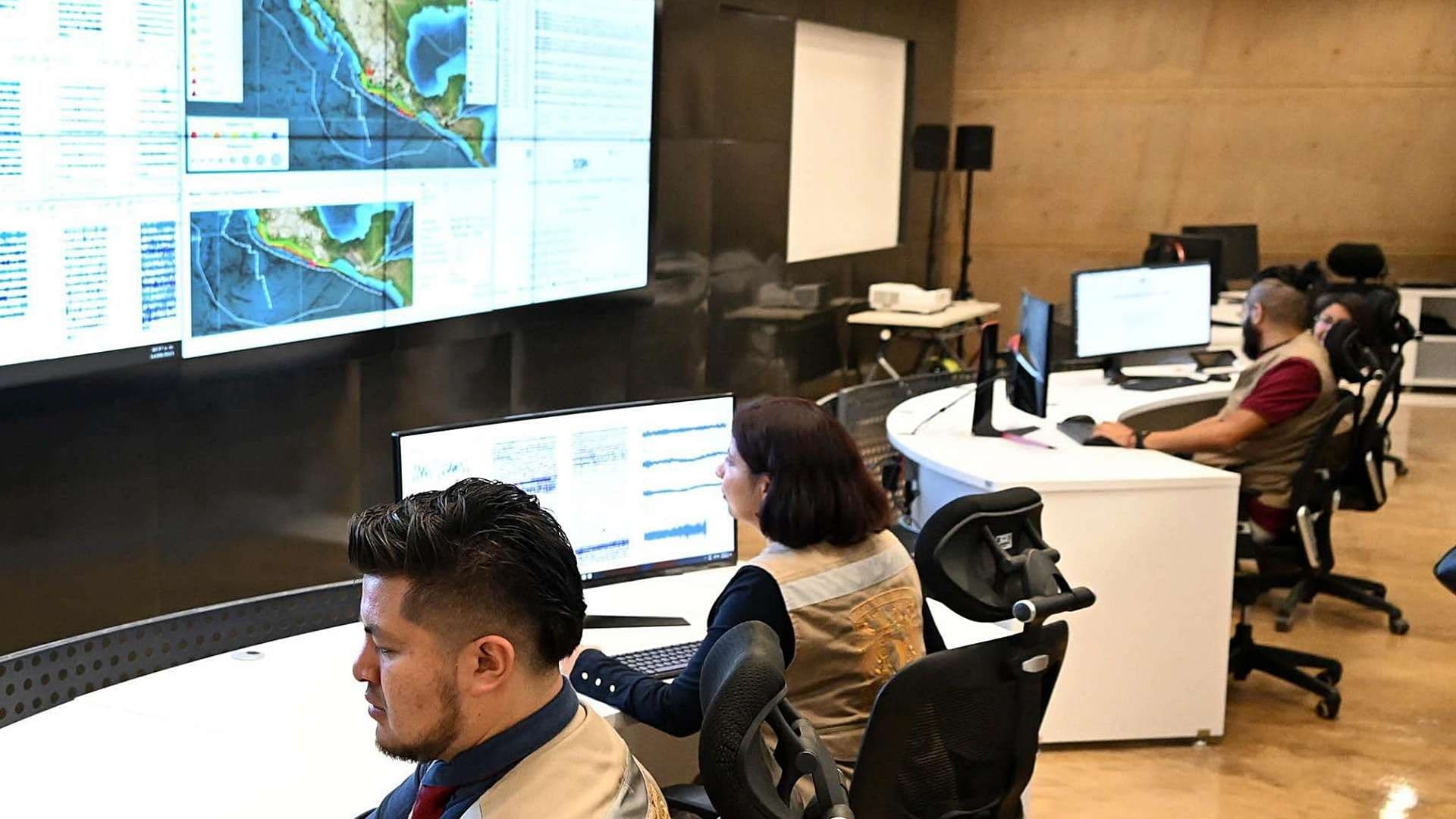 Centro Alterno de Monitoreo (CAM) del Servicio Sismológico Nacional.