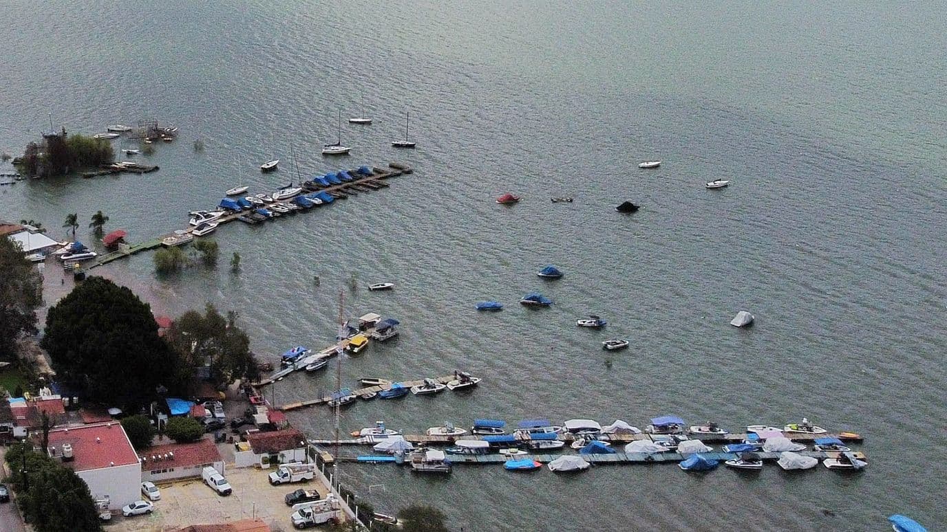 Presa Valle de Bravo del Sistema Cutzamala en octubre 2025. Foto: Cuartoscuro | Archivo