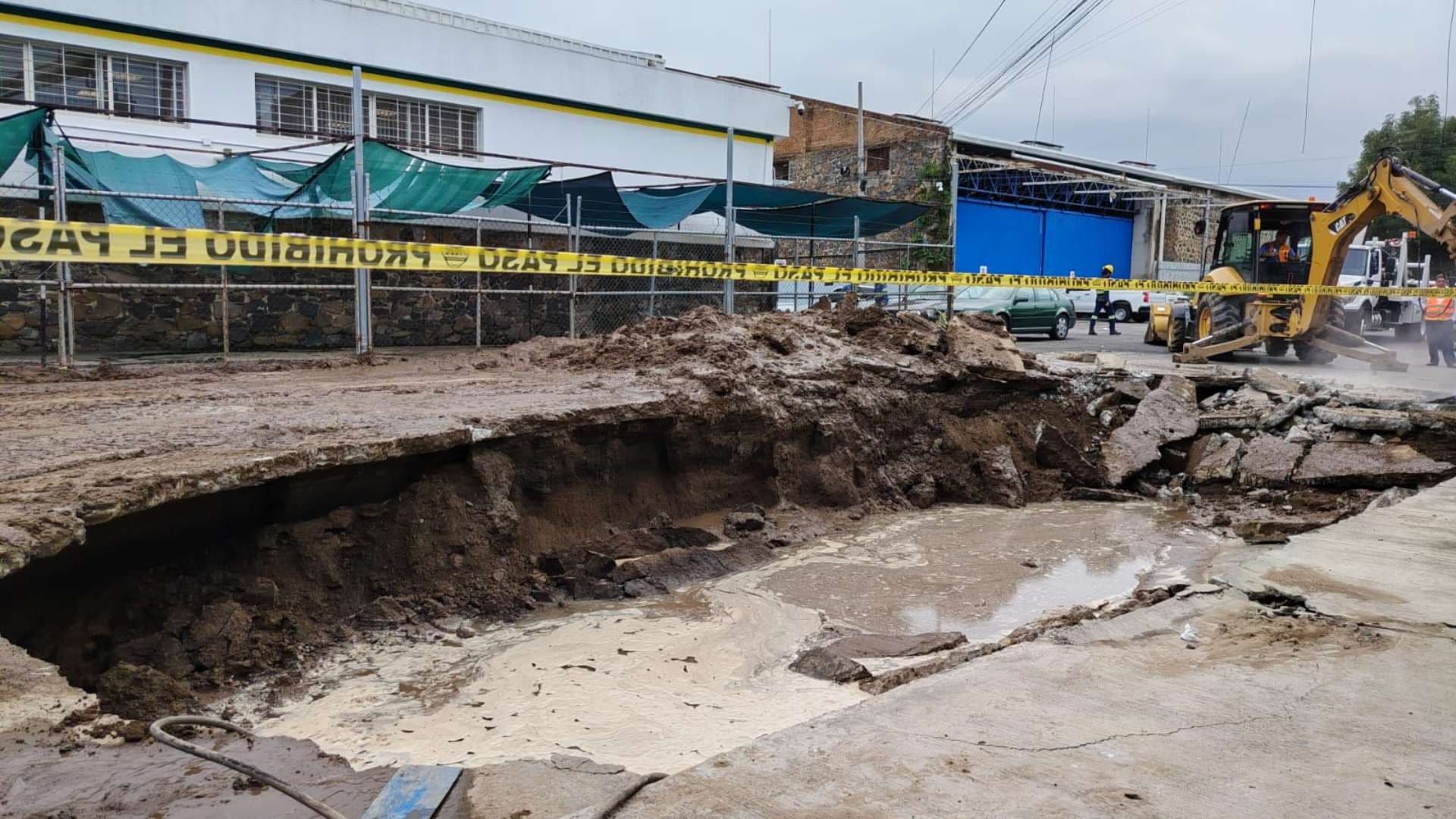 Socavón en Guadalajara