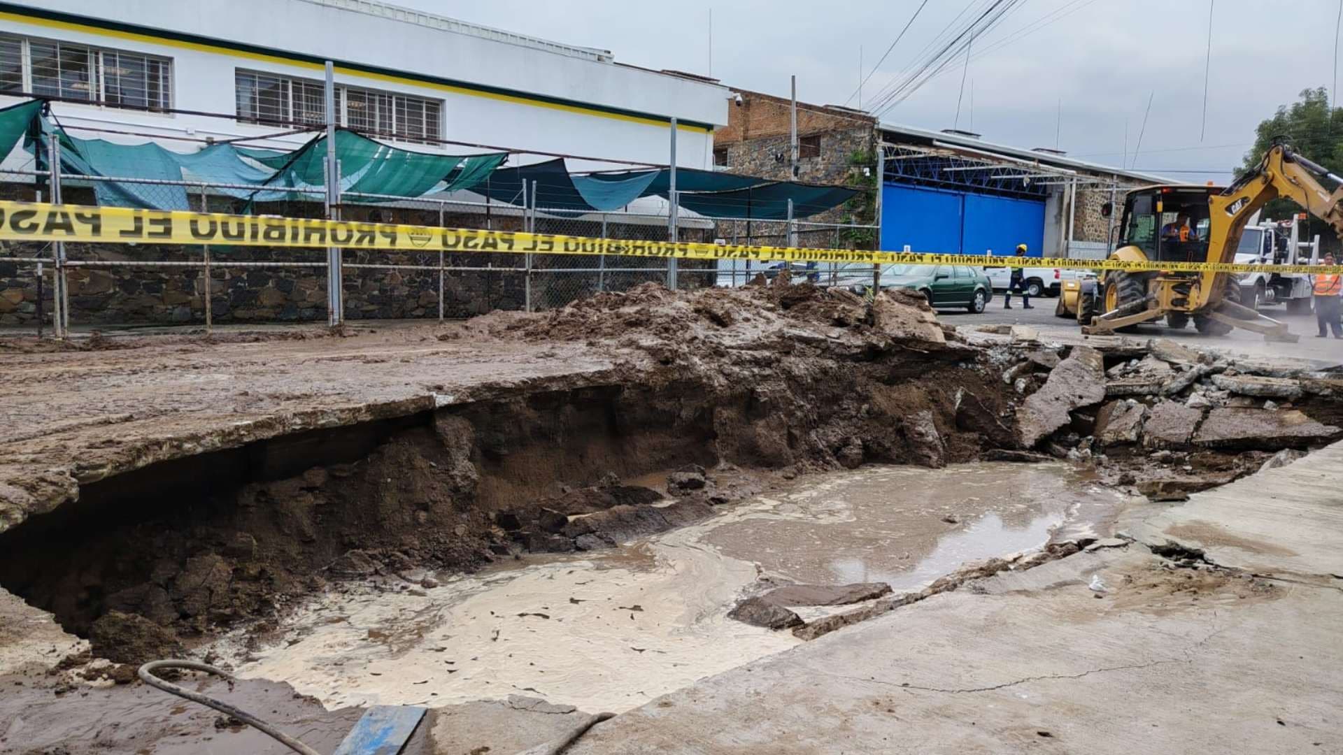 Socavón en Guadalajara