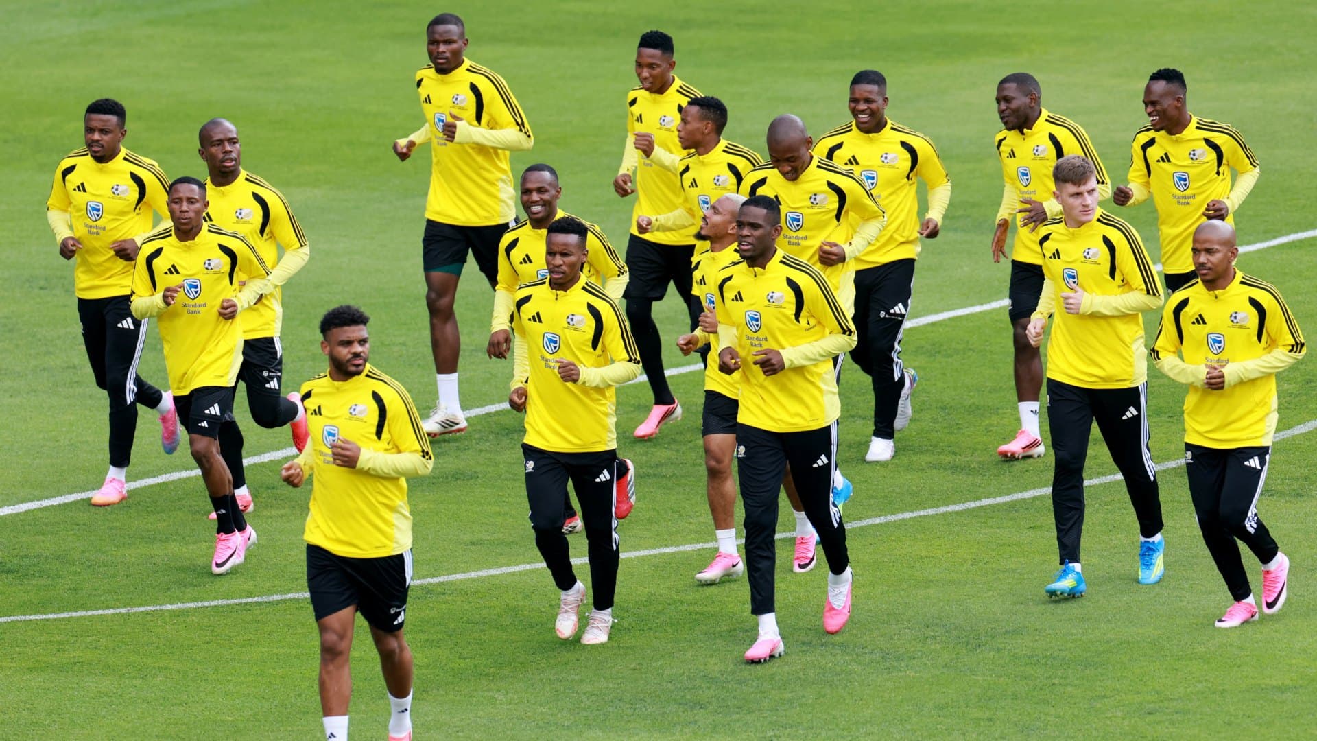 Sudáfrica entrena en Pachuca antes del partido contra México en el Mundial 2026.