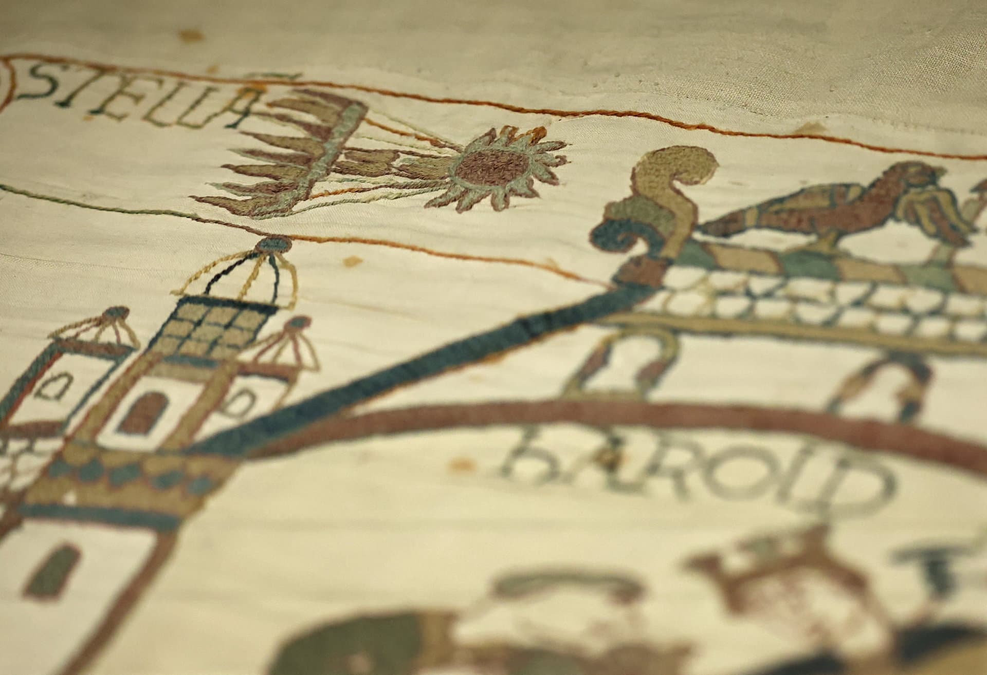 Tapiz de Bayeux, donde se ilustra al cometa Halley