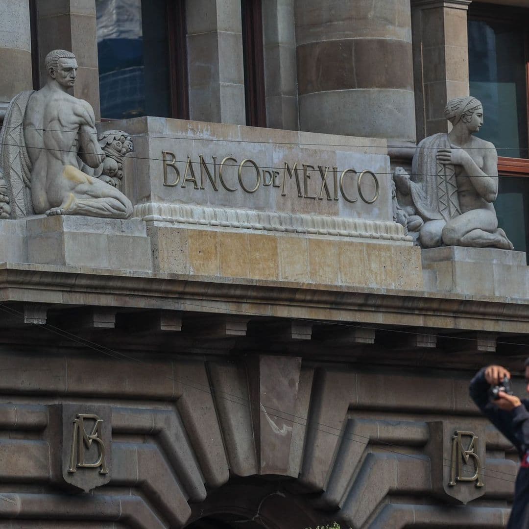 Fachada del Banco de México el 18 de enero 2026.