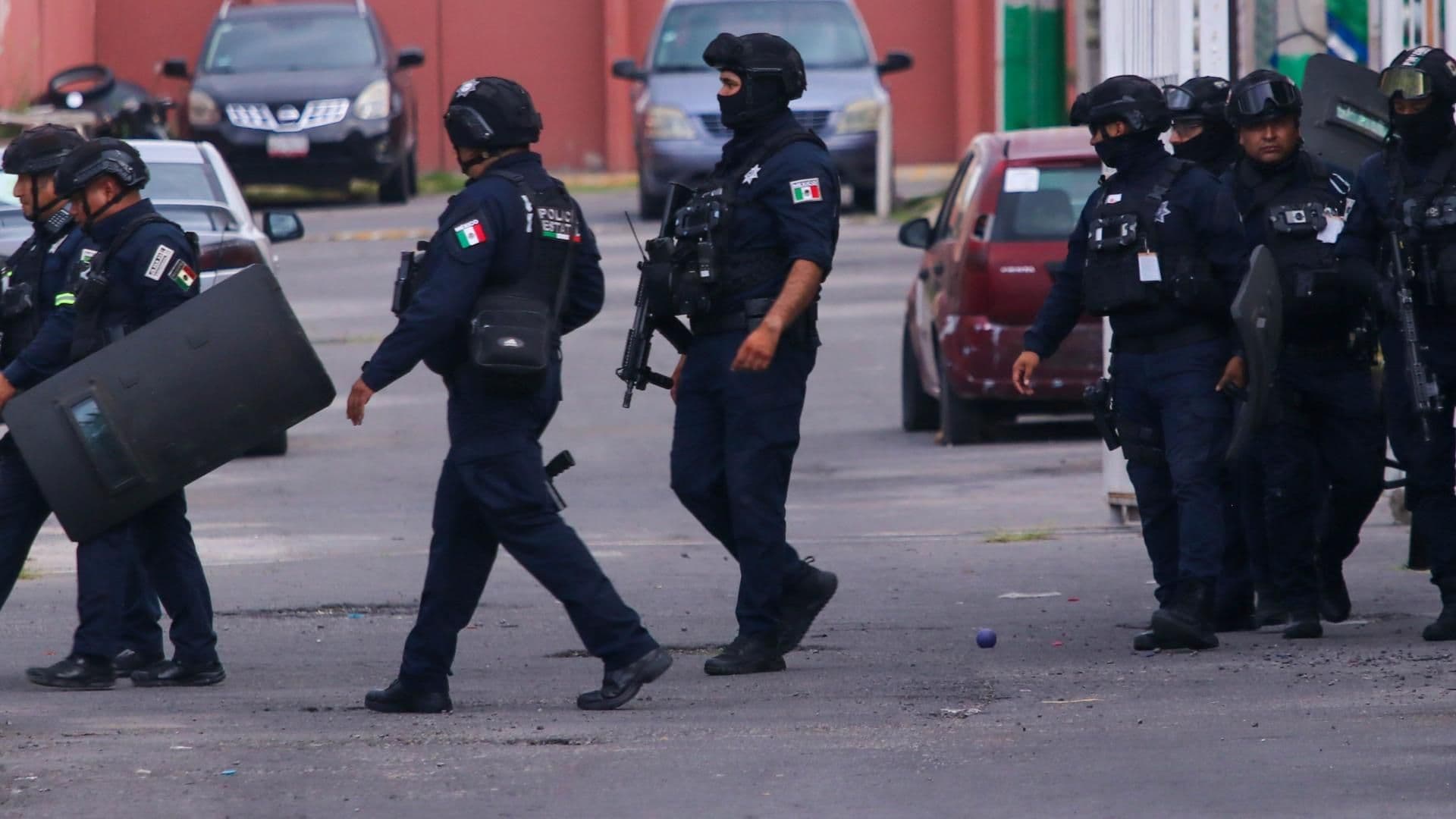 Operativo de policía estatal durante emergencia en Tecámac, Edomex, en junio 2026. Foto: Cuartoscuro | Archivo