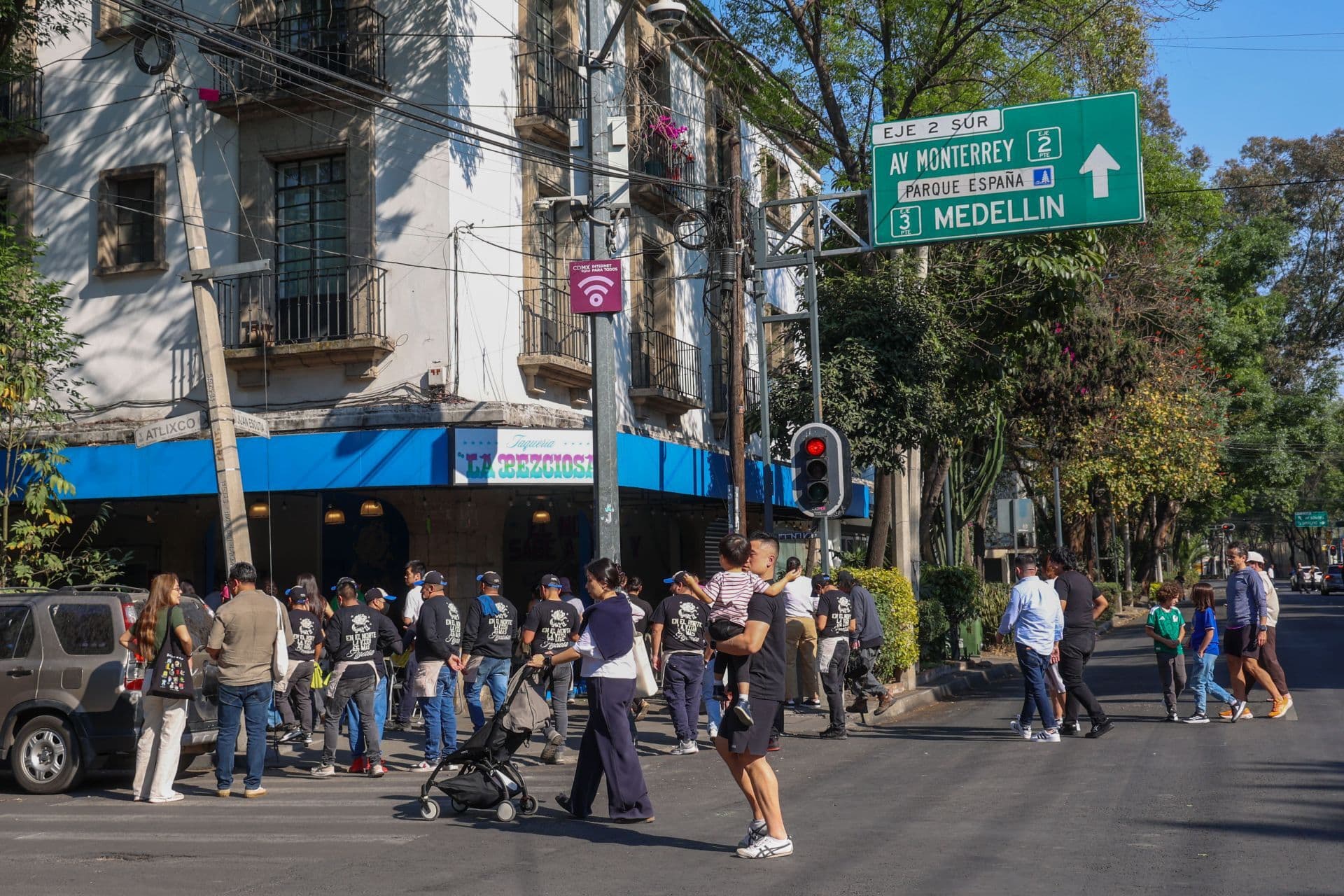 Evacuación por sismo en CDMX