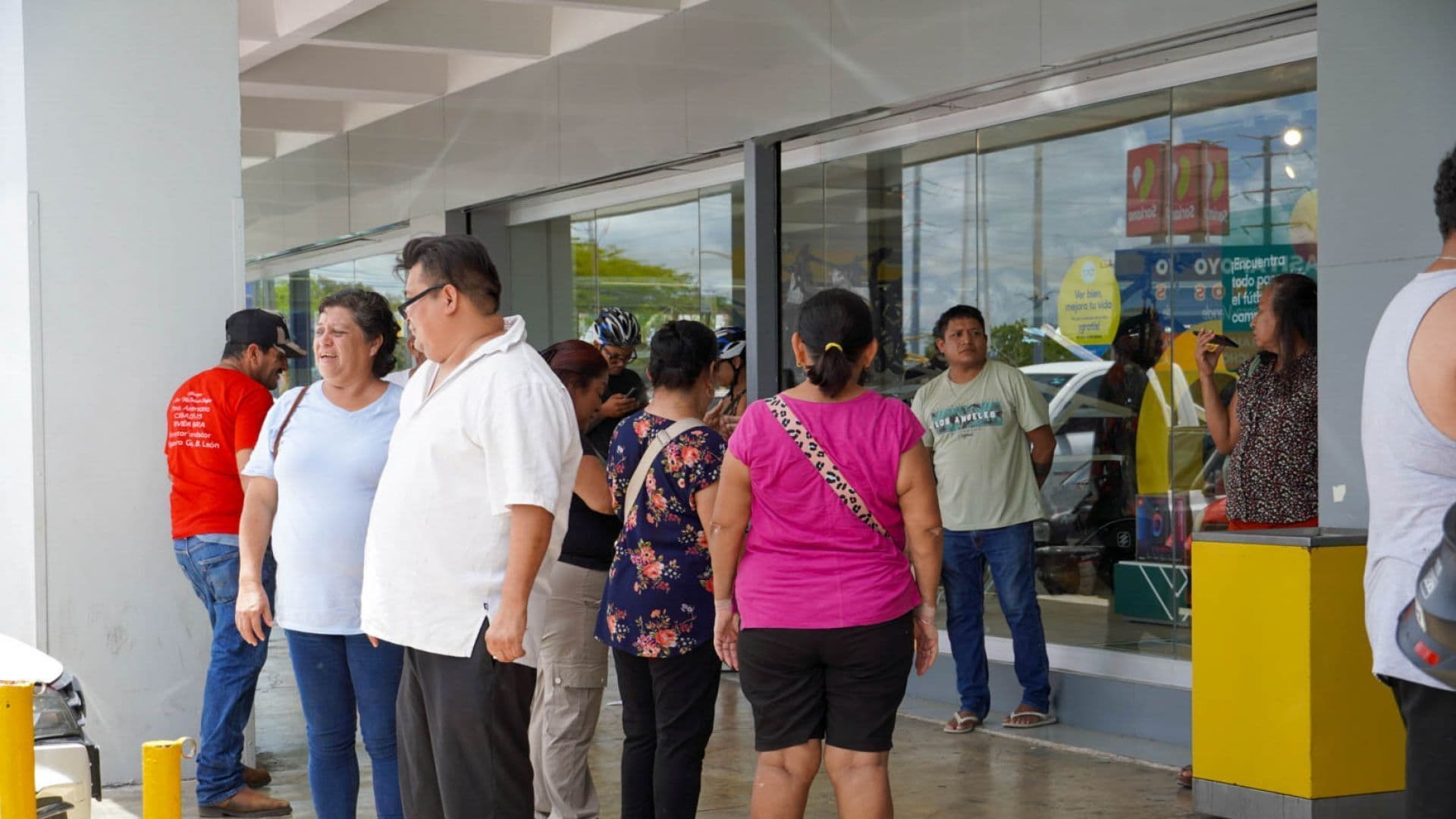 Evacuación por sismo en Cancún, Quintana Roo