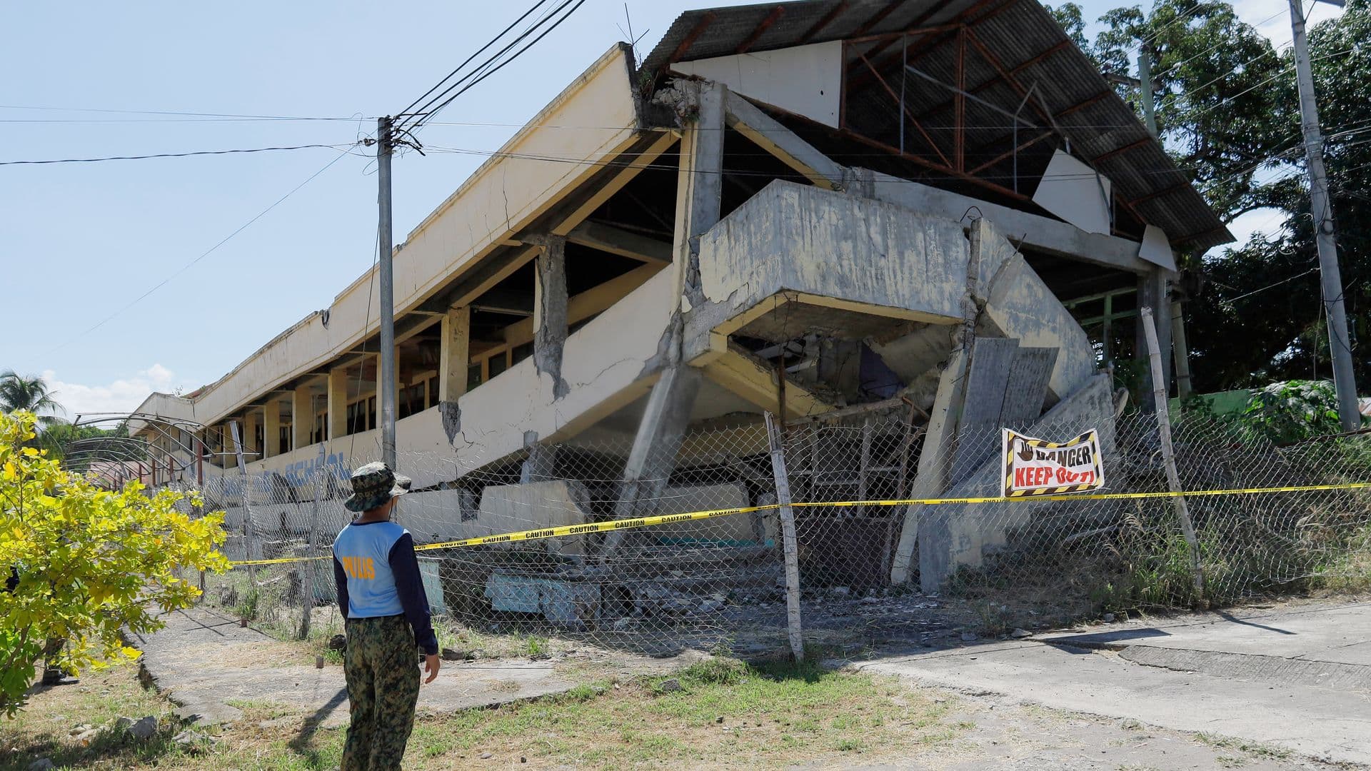 Daños por terremoto en Mindanao, Filipinas, el 7 de junio 2026.