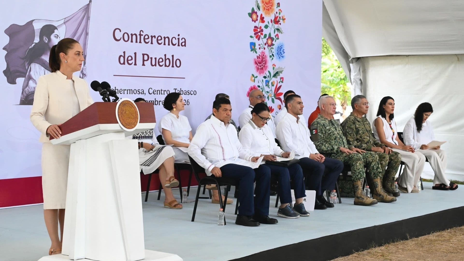 La presidenta Claudia Sheinbaum