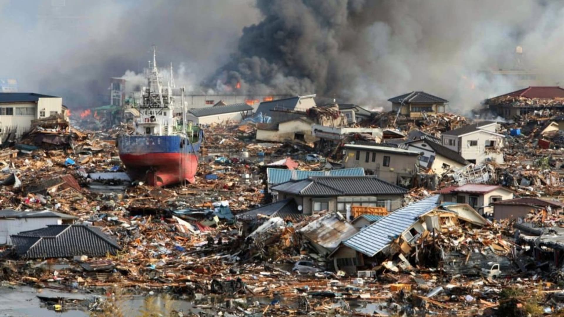 Terremoto de 9.1 en la región de Tohoku, Japón. Foto: EPA