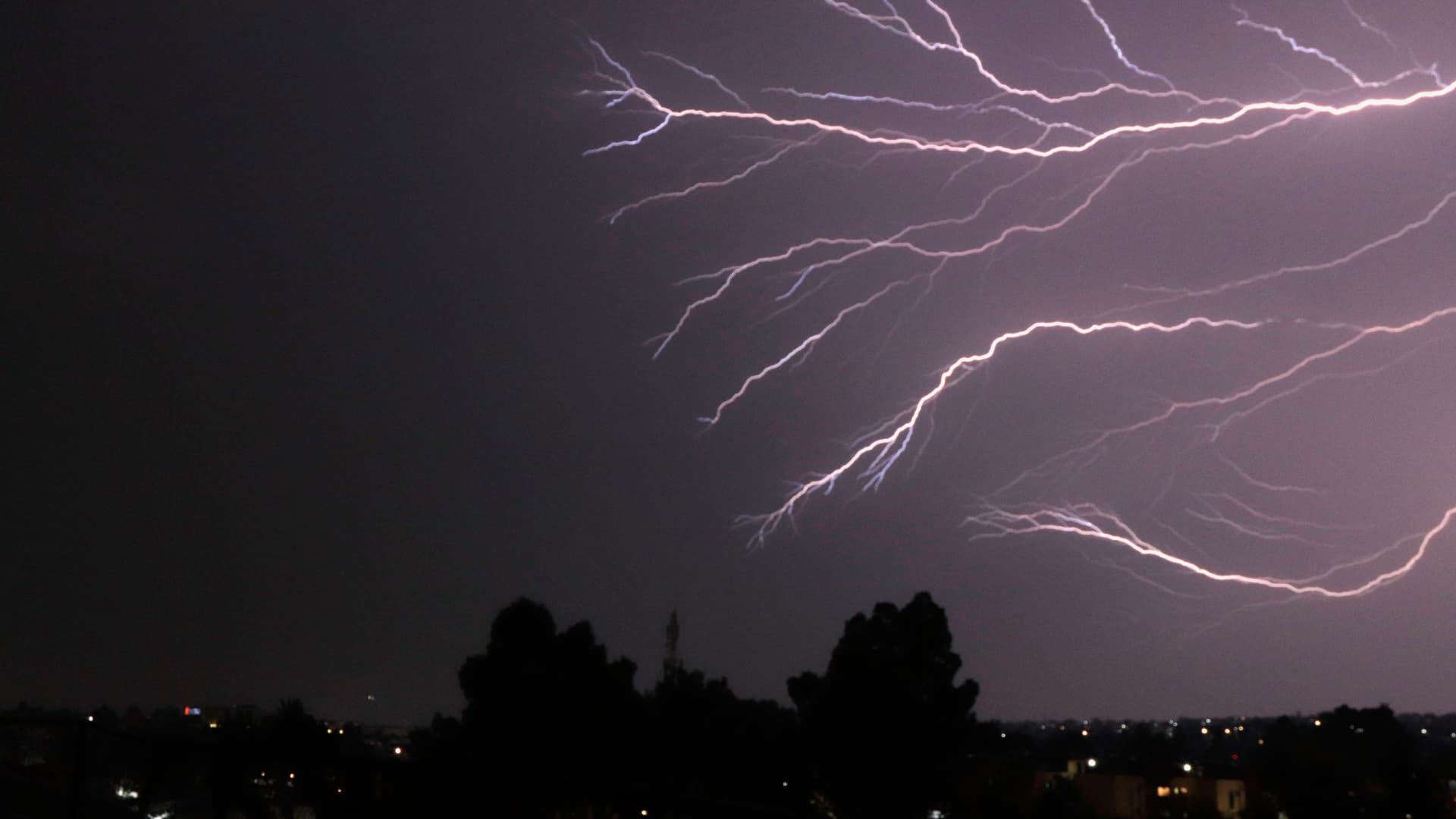 Tormenta Eléctrica CDMX. Foto: AFP