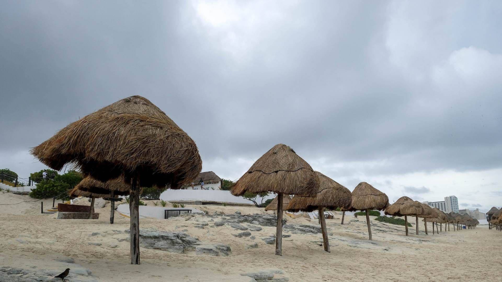 Cielos nublados y lluvias en Cancún por la tormenta Helene en noviembre 2024. Foto: Cuartoscuro | Archivo