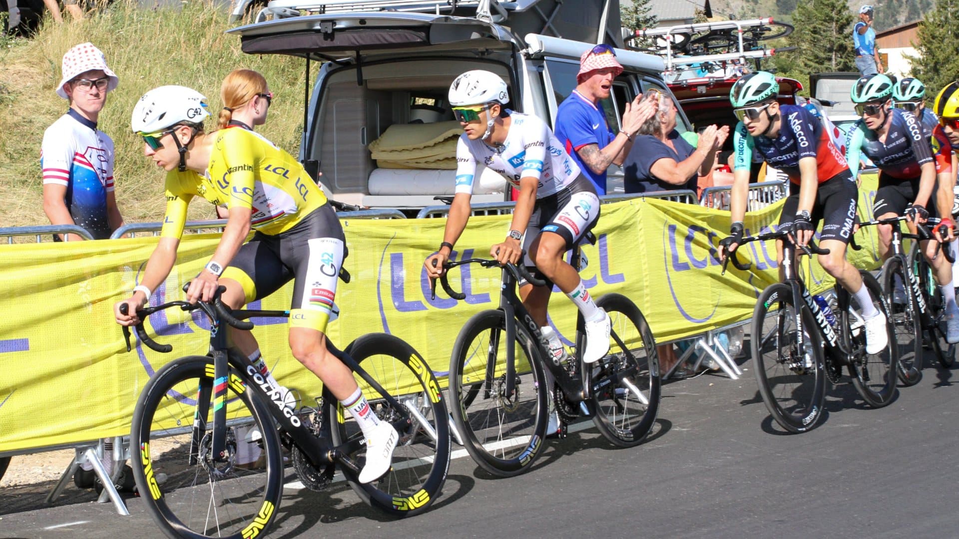 El ciclista mexicano Isaac del Toro en la Etapa18 del Tour de Francia
