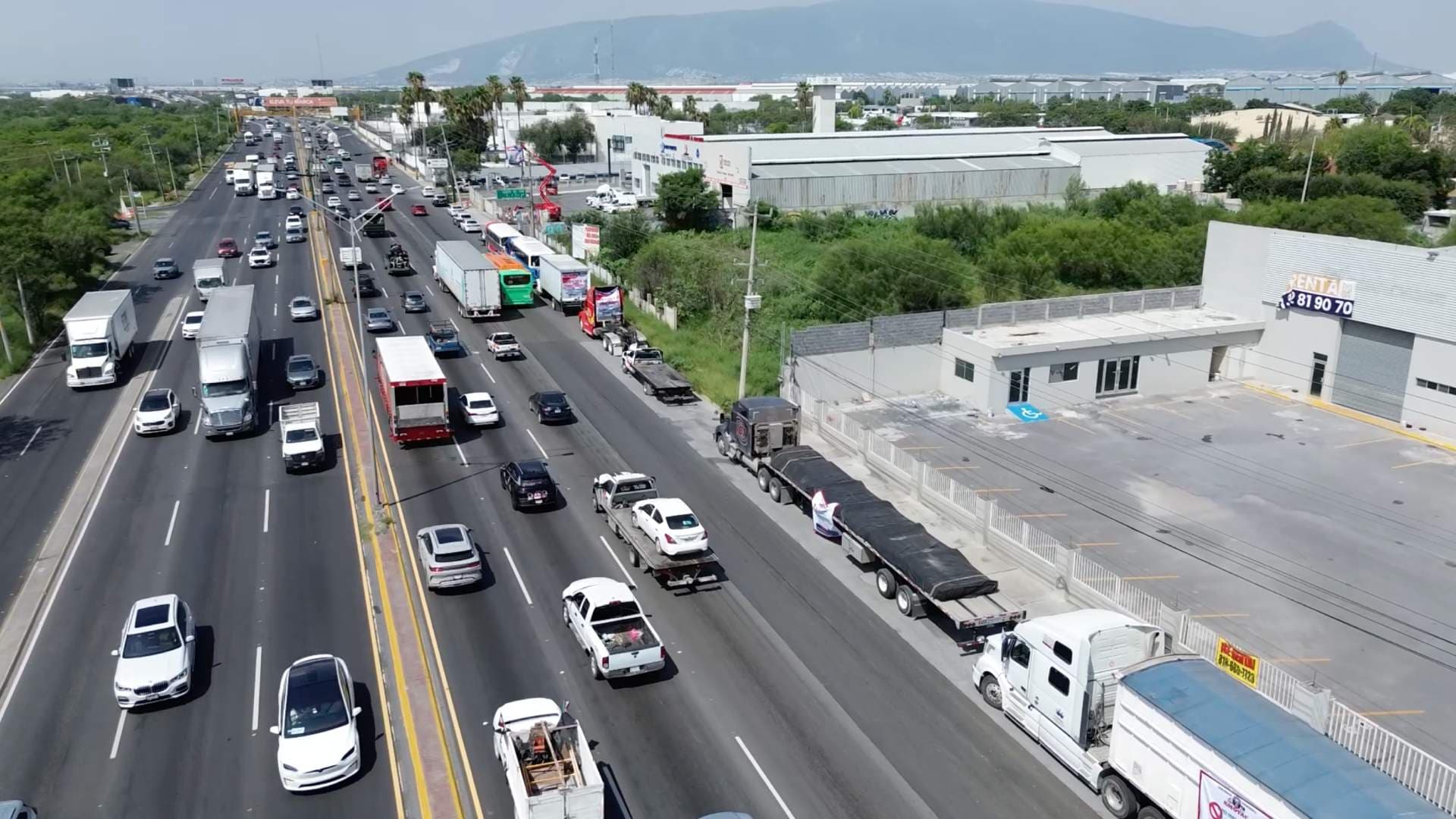 Protesta transportistas Nuevo León