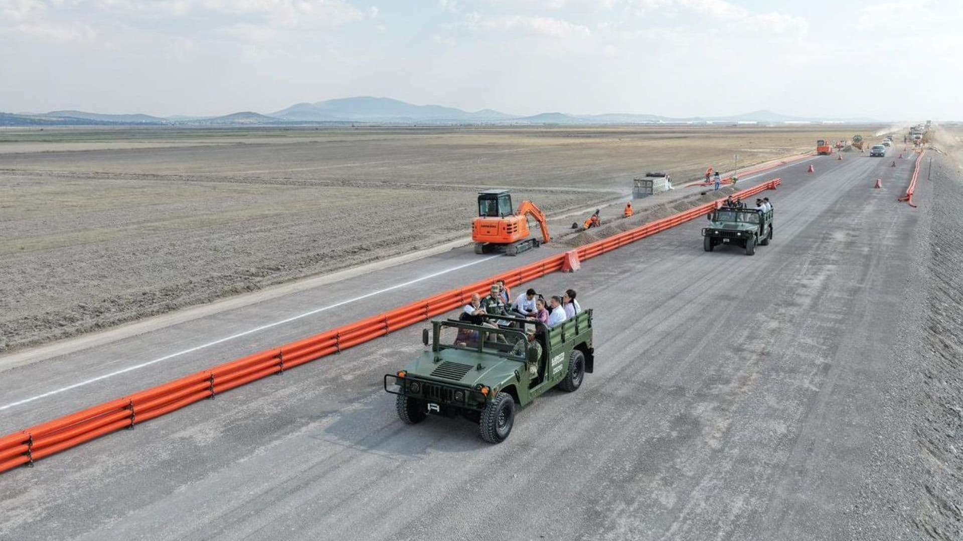 Recorrido de supervisión de la presidenta Claudia Sheinbum a las obras del tren CDMX-Pachuca en abril 2026. Foto: Cuartoscuro | Archivo