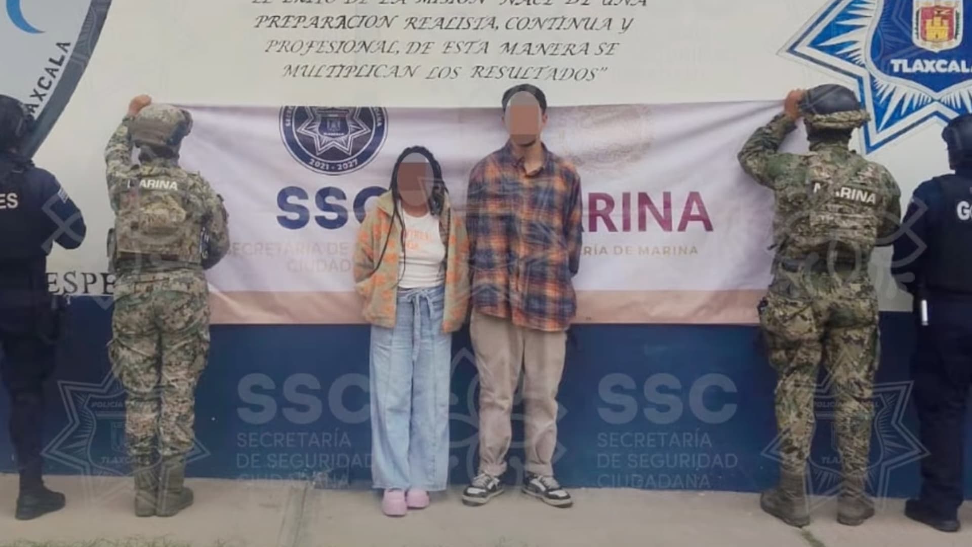 Detenidos Dos Hombres Una Mujer Posesión Droga Cristal Marihuana Tlaxcala