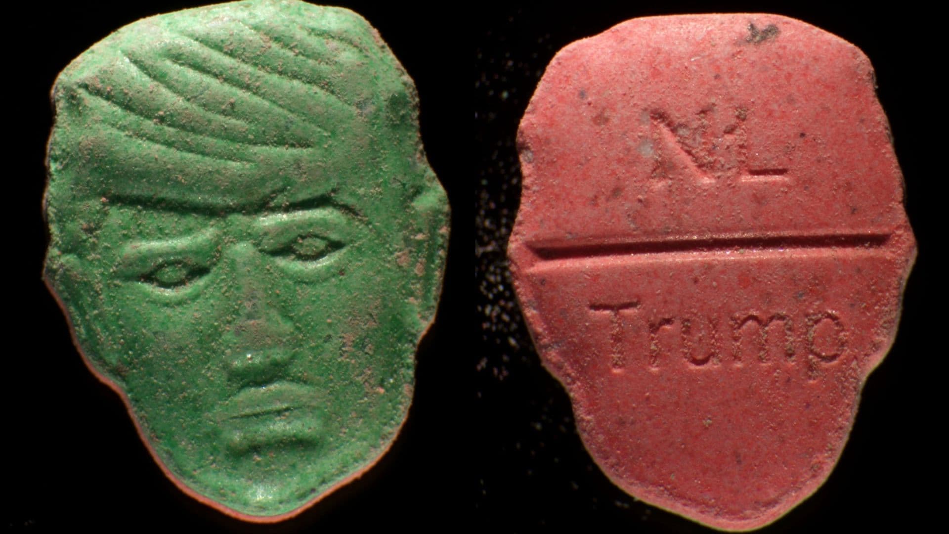 Emiten Alerta Roja por Pastillas de Èxtasis con Forma de Trump por Letales