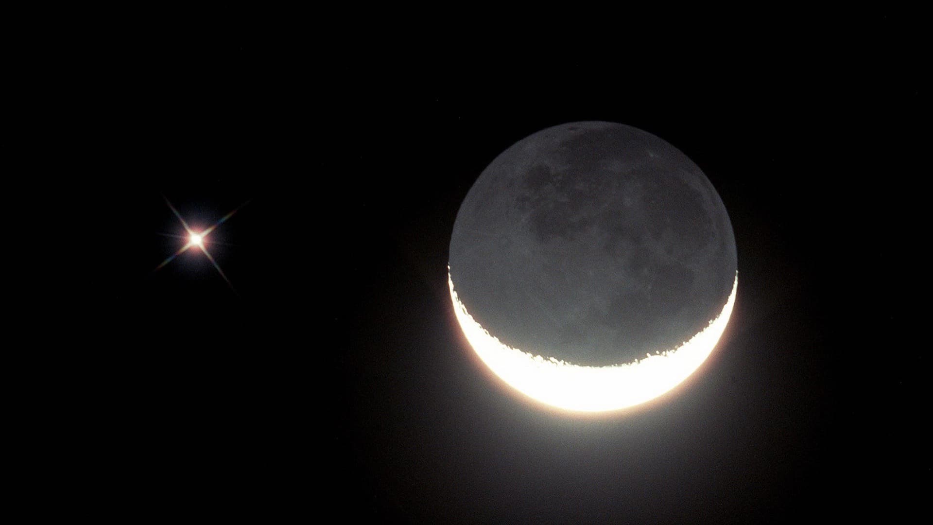 Venus y la Luna