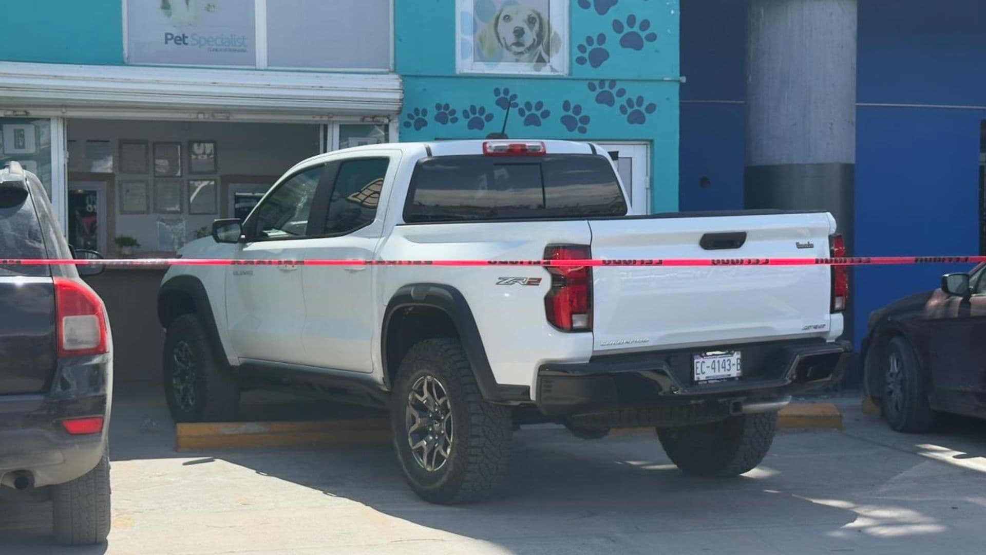 El ataque fue frente a veterinaria