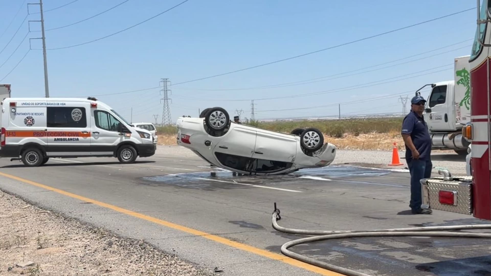 Vuelca en carretera panamericana