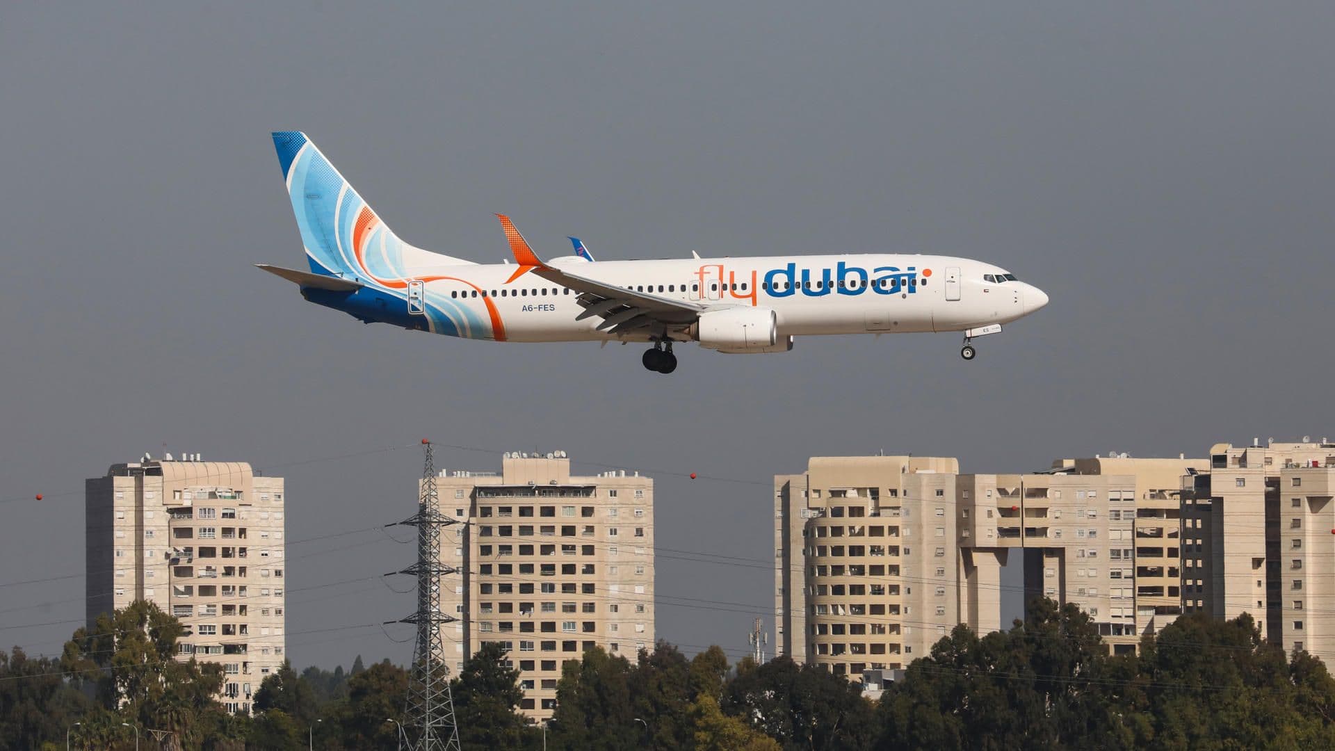 Avión de la compañía Flydubai