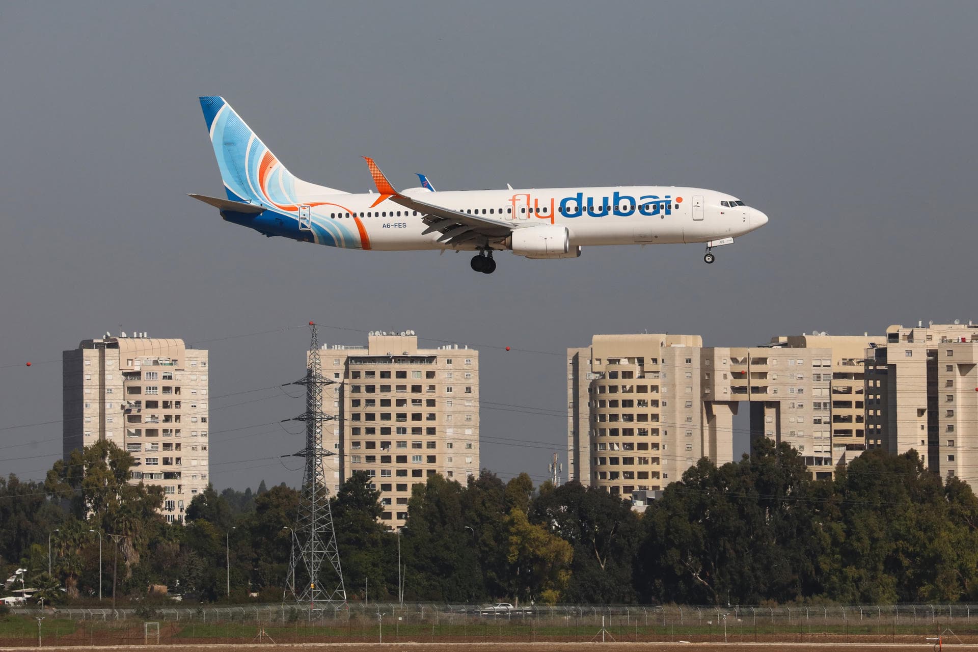 Avión de la compañía Flydubai