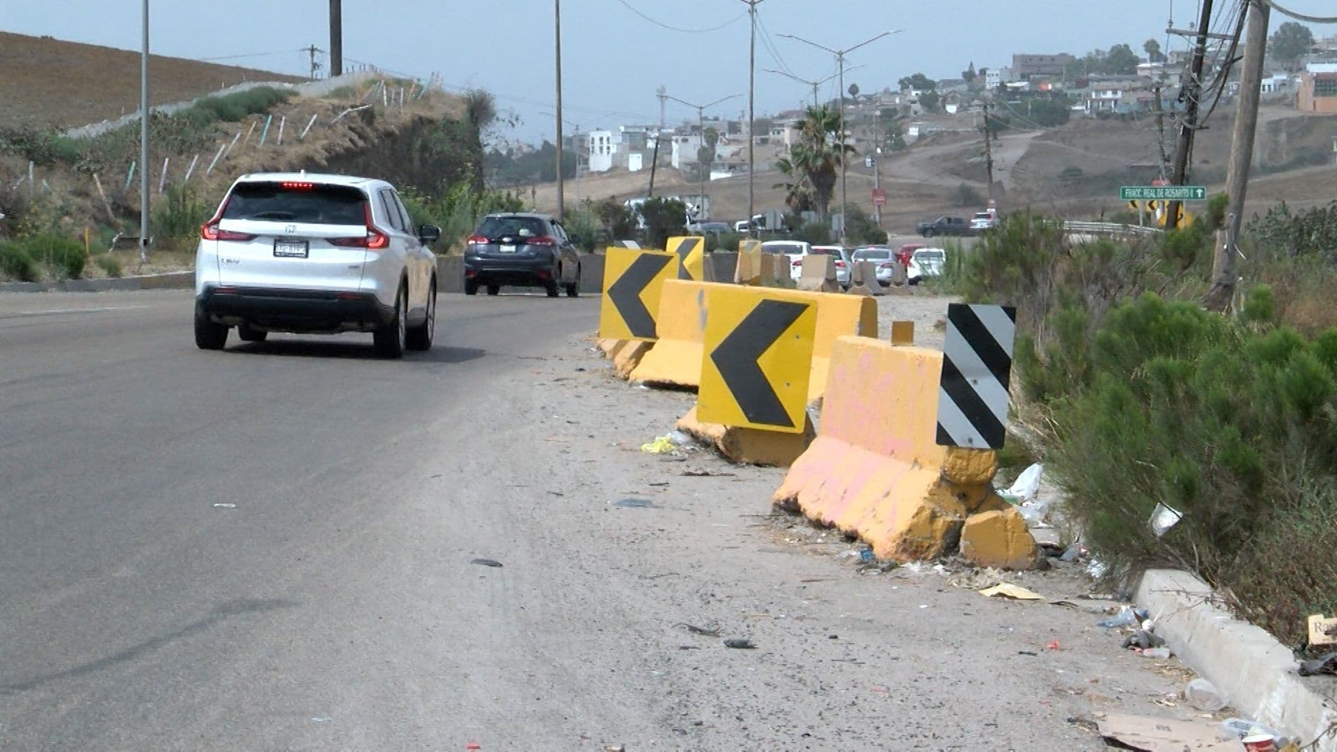 Inician Reparación de Socavón en la Carretera Libre Tijuana-Rosarito, BC