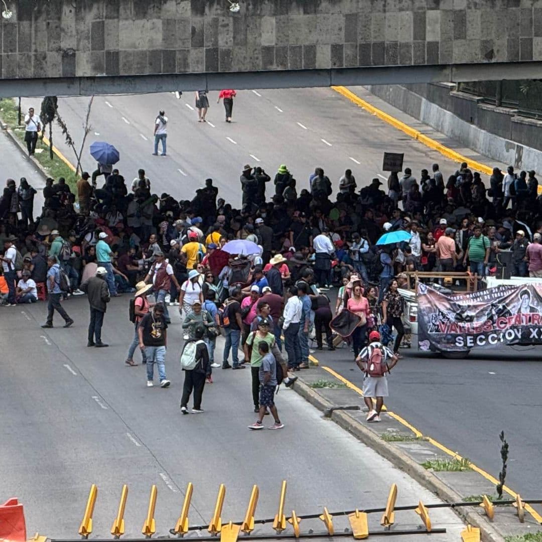 Bloqueo de la CNTE en CDMX