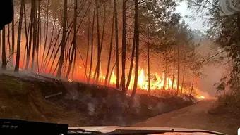 Foto:  Incendio en Mazamitla, Jalisco