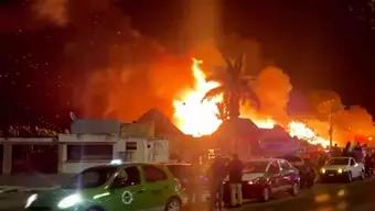 Foto: Incendio Destruye 12 Palapas en Zona Turística de Campeche