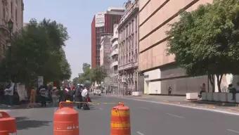Foto: Integrantes de la CNTE, Realizan Mítin en Paseo de la Reforma y Bucareli