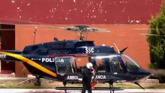 Foto: Trasladan en Helicóptero a Menor Lesionada en CDMX