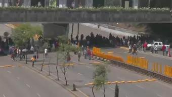 Foto: Reportan Conato de Riña por Bloqueos de la CNTE en Paseo de la Reforma y Circuito Interior