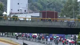 Foto: Integrantes de la CNTE se Retiran de Accesos al AICM | Liberan la Circulación