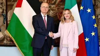 Foto: Primeros Ministros de Italia y Palestina se Reúnen en Roma