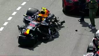 Foto: El Impresionante Choque de ‘Checo’ Pérez en el GP de Mónaco de la F1