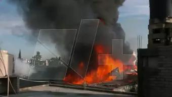 Foto: Incendia Recicladora en Tláhuac