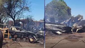 Gran Incendio Deja Mujer Sin Vida en Pueblo Yaqui, Cajeme