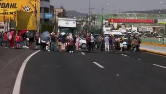 Foto: Bloquean la México-Cuernavaca