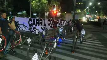 Foto: Ciclistas Bloquean Reforma