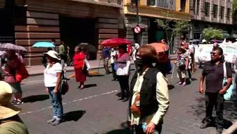 Foto: Manifestantes Bloquean Av. Juárez y Avanzan al Zócalo de la CDMX
