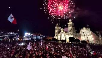 Foto: Así Fueron los Festejos por Triunfo de Sheinbaum en el Zócalo de la Ciudad de México