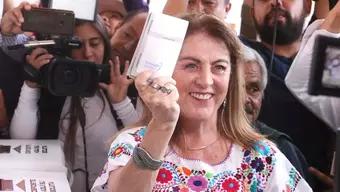 Foto: Margarita González Saravia es Favorecida con 48.5% de Votos en Morelos