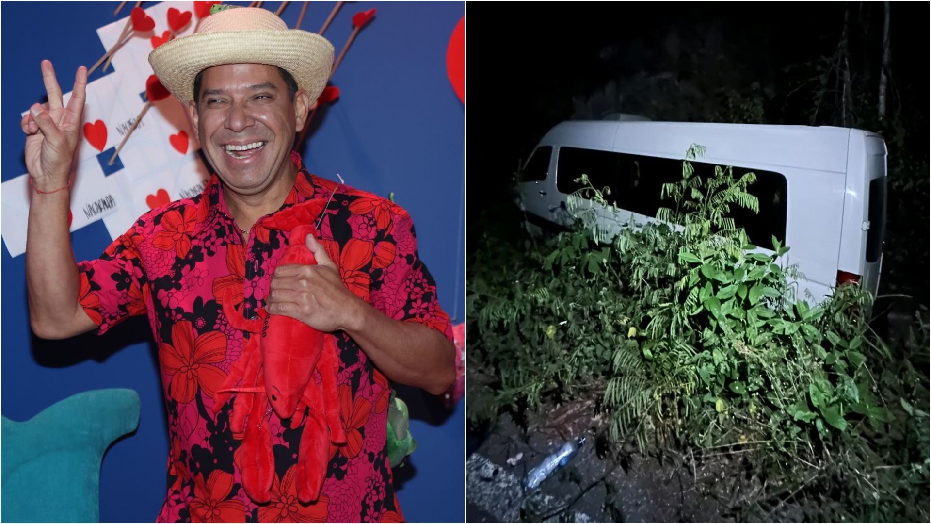 Comediante El Costeño sufre accidente en carretera México-Tampico