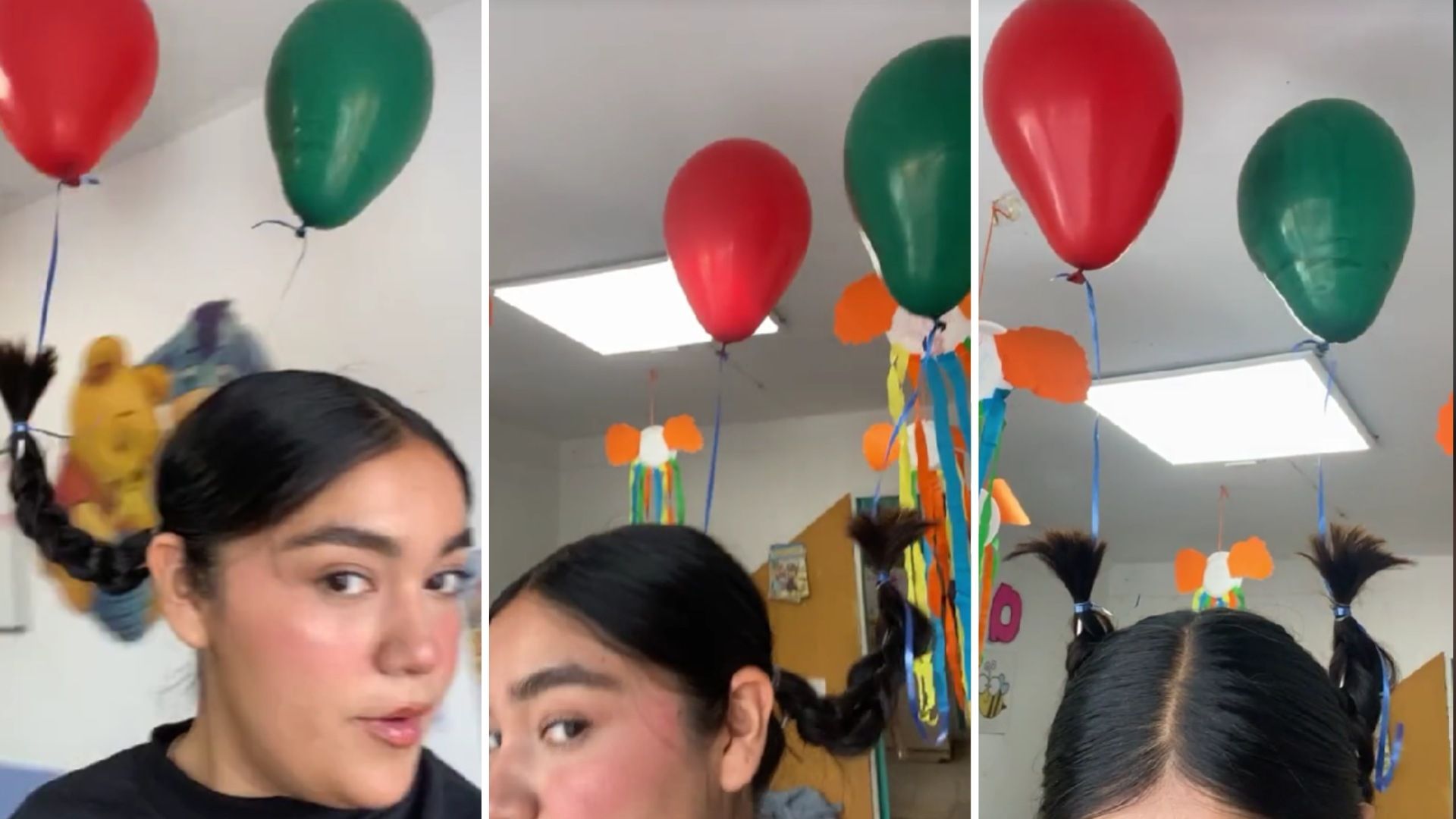 Video | Maestra Sorprende a las Redes Sociales con su ´Peinado Loco’ en el Festejo del Día de las Infancias 