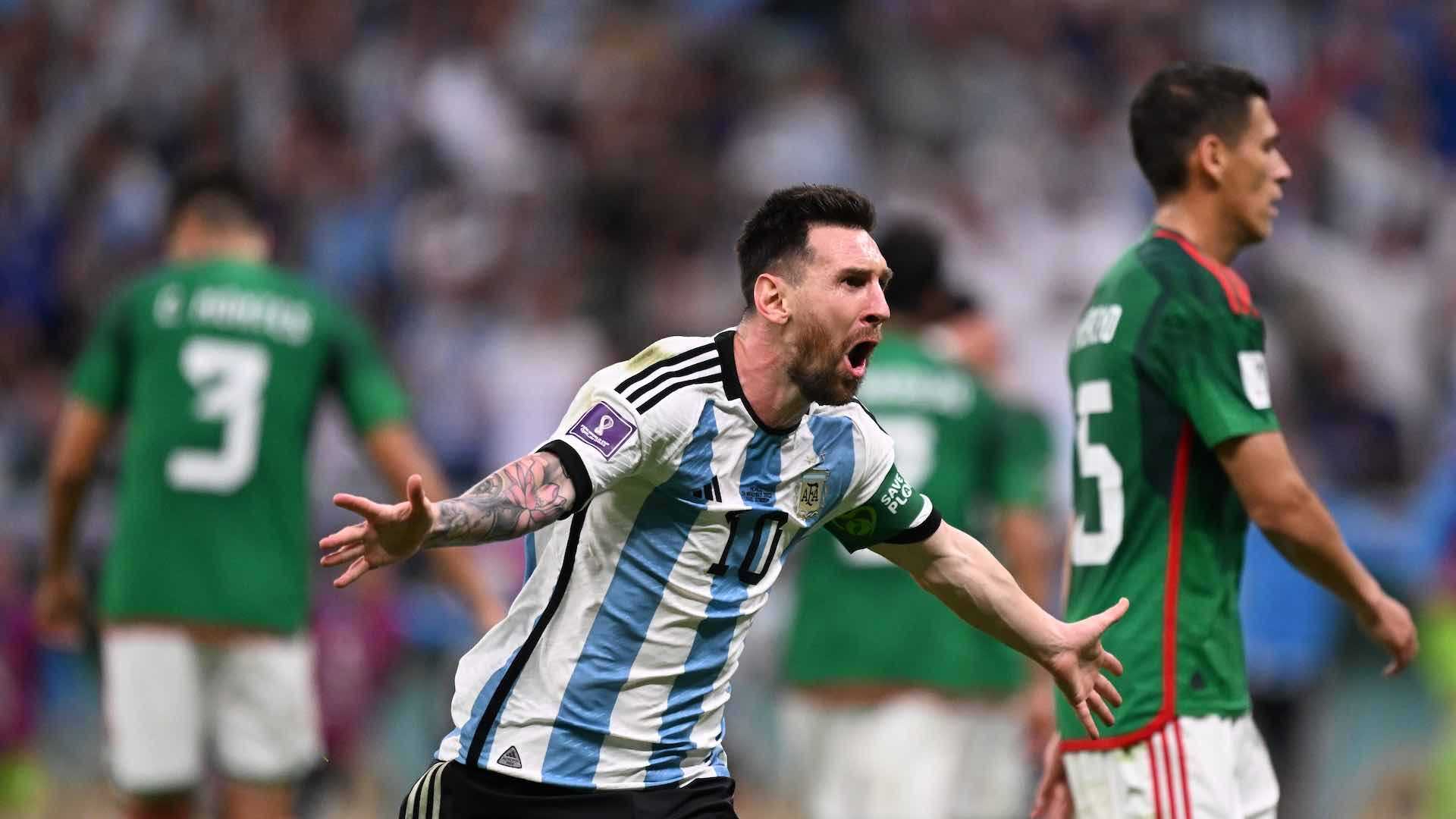 Messi, tras anotar contra México en el Mundial de Qatar