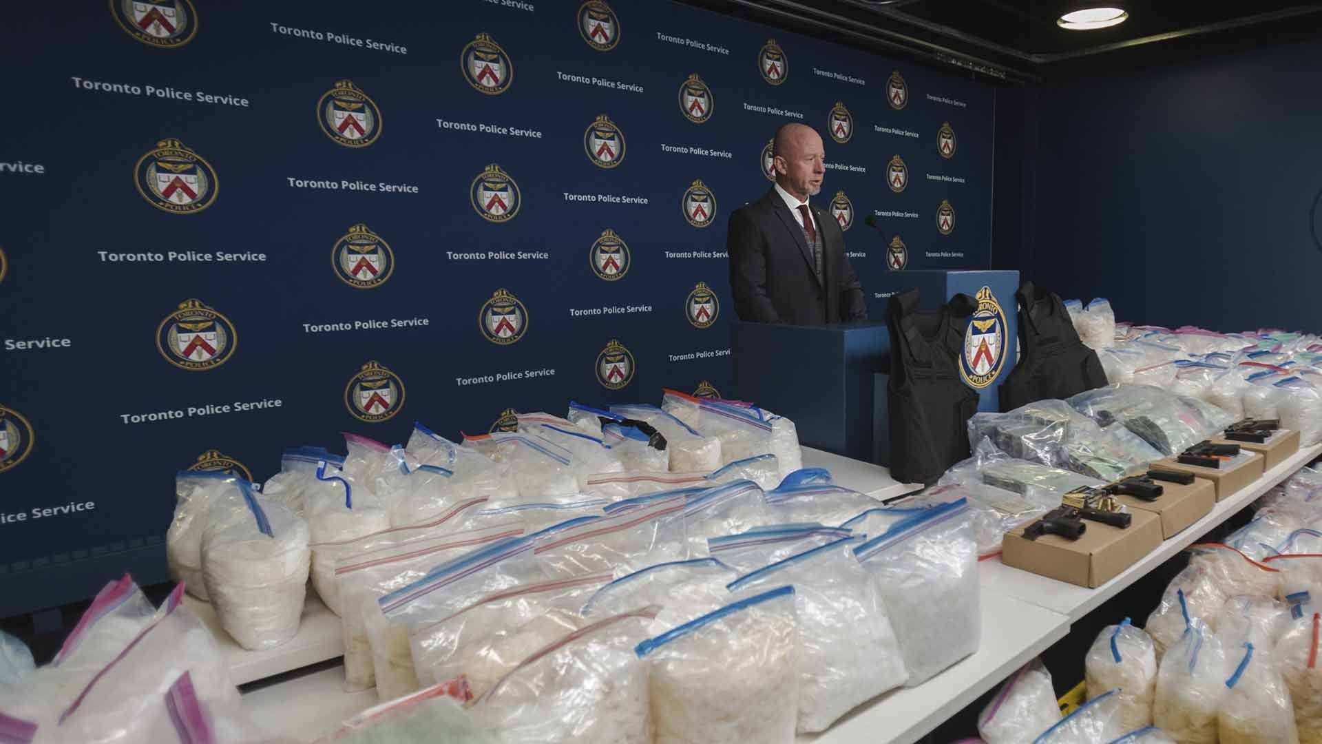 La Policía de Toronto decomisó 390 kilos de drogas procedentes de México, una de las mayores de la historia