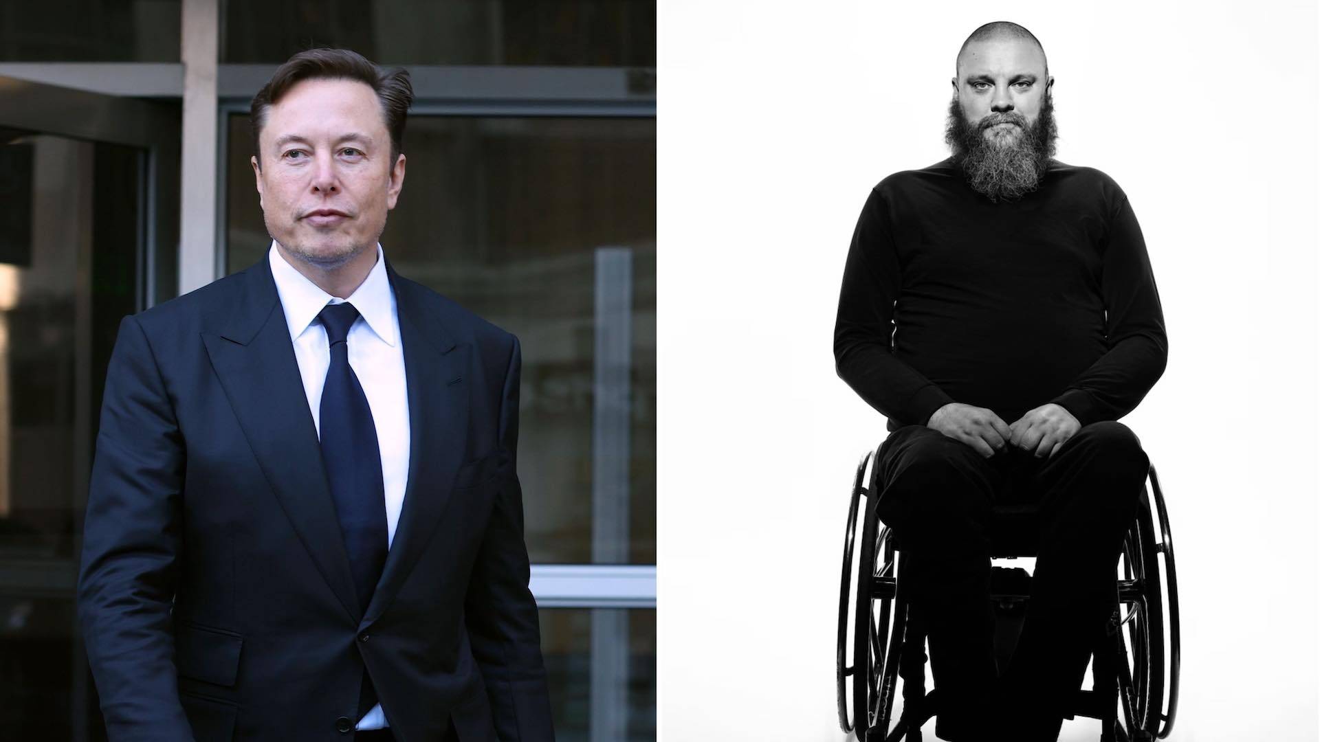 Elon Musk, a la izquierda, y Haraldur Thorleifsson, a la derecha